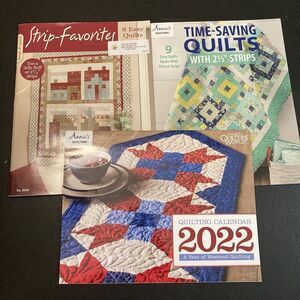 Annie's Quilting Time-Saving Quilts 2 1/2" Strips Calendar Design‎ Originals Lot
